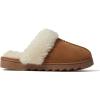 imageDearfoams Womens Fuzzy Memory Foam Suede Helena Scuff SlipperChestnut