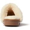 imageDearfoams Womens Fuzzy Memory Foam Suede Helena Scuff SlipperChestnut