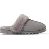 imageDearfoams Womens Fuzzy Memory Foam Suede Helena Scuff SlipperGrey