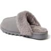 imageDearfoams Womens Fuzzy Memory Foam Suede Helena Scuff SlipperGrey