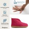 imageDearfoams Womens IndoorOutdoor Warm Up Bootie SlipperSangria