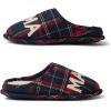 imageDearfoams Womens Mama Bear SlipperBlue Tartan Plaid