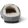 imageDearfoams Womens Microwool Molded Footbed Clog SlipperGrey Heather