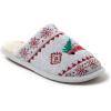 imageDearfoams Womens Novelty Scuff with Eye Mask SlipperGrey