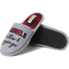 imageDearfoams Womens Novelty Scuff with Eye Mask SlipperGrey Lattes  Leggings