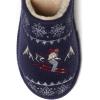 imageDearfoams Womens Novelty Scuff with Eye Mask SlipperNavy