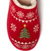 imageDearfoams Womens Novelty Scuff with Eye Mask SlipperRed
