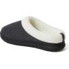 imageDearfoams Womens Olive Memory Foam Sweatshirt ClogDark Heather Grey