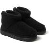imageDearfoams Womens Outdoor Whitney Teddy Ankle Boot SlipperBlack