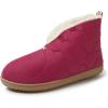imageDearfoams Womens IndoorOutdoor Warm Up Bootie SlipperSangria