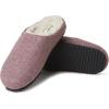 imageDearfoams Womens Microwool Molded Footbed Clog SlipperAubergine