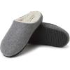 imageDearfoams Womens Microwool Molded Footbed Clog SlipperGrey Heather