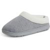 imageDearfoams Womens Olive Memory Foam Sweatshirt ClogLight Heather Grey