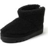 imageDearfoams Womens Outdoor Whitney Teddy Ankle Boot SlipperBlack