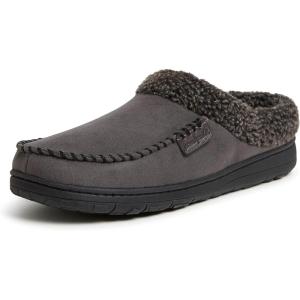 imageDearfoams Mens IndoorOutdoor Breathable Memory Foam Brendan Clog House Shoe Slipper with Wide WidthsPavement