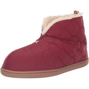 imageDearfoams Womens IndoorOutdoor Warm Up Bootie SlipperCabernet