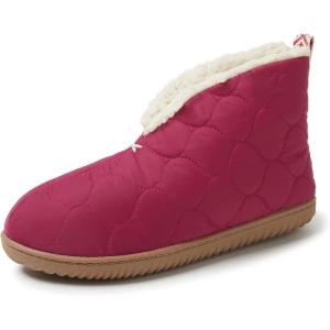 imageDearfoams Womens IndoorOutdoor Warm Up Bootie SlipperSangria