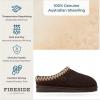 imageFireside by Dearfoams Mens Grafton Genuine Shearling IndoorOutdoor ClogCoffee Taping