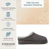 imageFireside by Dearfoams Mens Grafton Genuine Shearling IndoorOutdoor ClogGrey Taping
