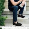 imageFireside by Dearfoams Mens Melbourne Shearling IndoorOutdoor Moccasin Slipper with Wide WidthsBlack