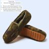 imageFireside by Dearfoams Mens Melbourne Shearling IndoorOutdoor Moccasin Slipper with Wide WidthsCamo