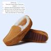 imageFireside by Dearfoams Mens Melbourne Shearling IndoorOutdoor Moccasin Slipper with Wide WidthsChestnut