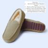 imageFireside by Dearfoams Mens Melbourne Shearling IndoorOutdoor Moccasin Slipper with Wide WidthsMoss