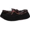 imageFireside by Dearfoams Mens Victor Shearling Moccasin with Tie SlipperBlack