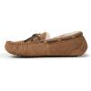 imageFireside by Dearfoams Mens Victor Shearling Moccasin with Tie SlipperChestnut