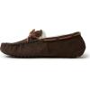 imageFireside by Dearfoams Mens Victor Shearling Moccasin with Tie SlipperCoffee