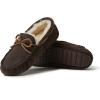 imageFireside by Dearfoams Mens Victor Shearling Moccasin with Tie SlipperCoffee
