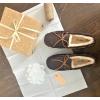 imageFireside by Dearfoams Mens Victor Shearling Moccasin with Tie SlipperCoffee