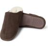 imageFireside by Dearfoams Mens Warwick Water Resistant Shearling Scuff SlipperCoffee