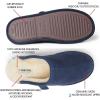 imageFireside by Dearfoams Mens Warwick Water Resistant Shearling Scuff SlipperNavy