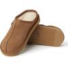 imageFireside by Dearfoams UnisexChild Dempsey Shearling IndoorOutdoor Clog SlipperChestnut