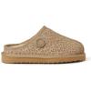 imageFireside by Dearfoams UnisexChild Dempsey Shearling IndoorOutdoor Clog SlipperLeopard