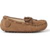 imageFireside by Dearfoams UnisexChild Parker Shearling Indoor and Outdoor Moccasin SlipperChestnut