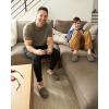 imageFireside by Dearfoams UnisexChild Parker Shearling Indoor and Outdoor Moccasin SlipperGrey