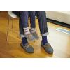 imageFireside by Dearfoams UnisexChild Parker Shearling Indoor and Outdoor Moccasin SlipperGrey