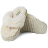 imageFireside by Dearfoams Womens Auburn Thong SlipperNatural