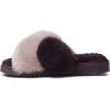 imageFireside by Dearfoams Womens Crossband All Over Shearling Slide Slipper
