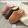 imageFireside by Dearfoams Womens Greta Genuine Shearling Indoor Outdoor ClogChestnut
