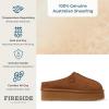 imageFireside by Dearfoams Womens Greta Genuine Shearling Indoor Outdoor ClogChestnut Platform