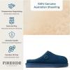 imageFireside by Dearfoams Womens Greta Genuine Shearling Indoor Outdoor ClogDeep Oasis Blue