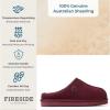 imageFireside by Dearfoams Womens Greta Genuine Shearling Indoor Outdoor ClogFig Purple