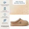 imageFireside by Dearfoams Womens Greta Genuine Shearling Indoor Outdoor ClogSand Taping