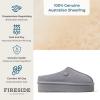 imageFireside by Dearfoams Womens Greta Genuine Shearling Indoor Outdoor ClogSleet Platform