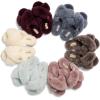 imageFireside by Dearfoams Womens Newcastle Crossband All Over Shearling Easy onOff Slide SlipperBluewash