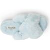 imageFireside by Dearfoams Womens Newcastle Crossband All Over Shearling Easy onOff Slide SlipperBluewash