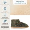 imageFireside by Dearfoams Womens Riverland Shearling Fur Lined Mini Ankle Boot with Platform SlipperCamo